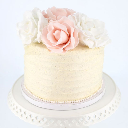 Cake Drum / Support Gâteaux rond blanc 40 cm