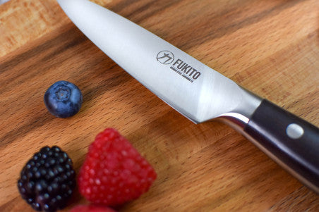 Couteau d'office japonais, lame 9 cm, manche en ébène