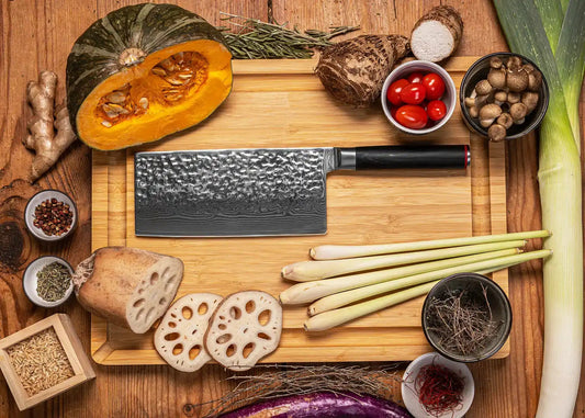 Couteau japonais Hachoir - lame de 19 cm - collection PAKKA DAMAS