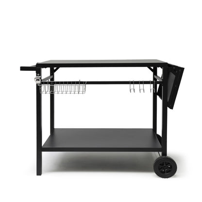Desserte pour plancha avec tablette rabattable Livoo – noir (réf. GS172N)