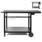 Desserte pour plancha avec tablette rabattable Livoo – noir (réf. GS170N)