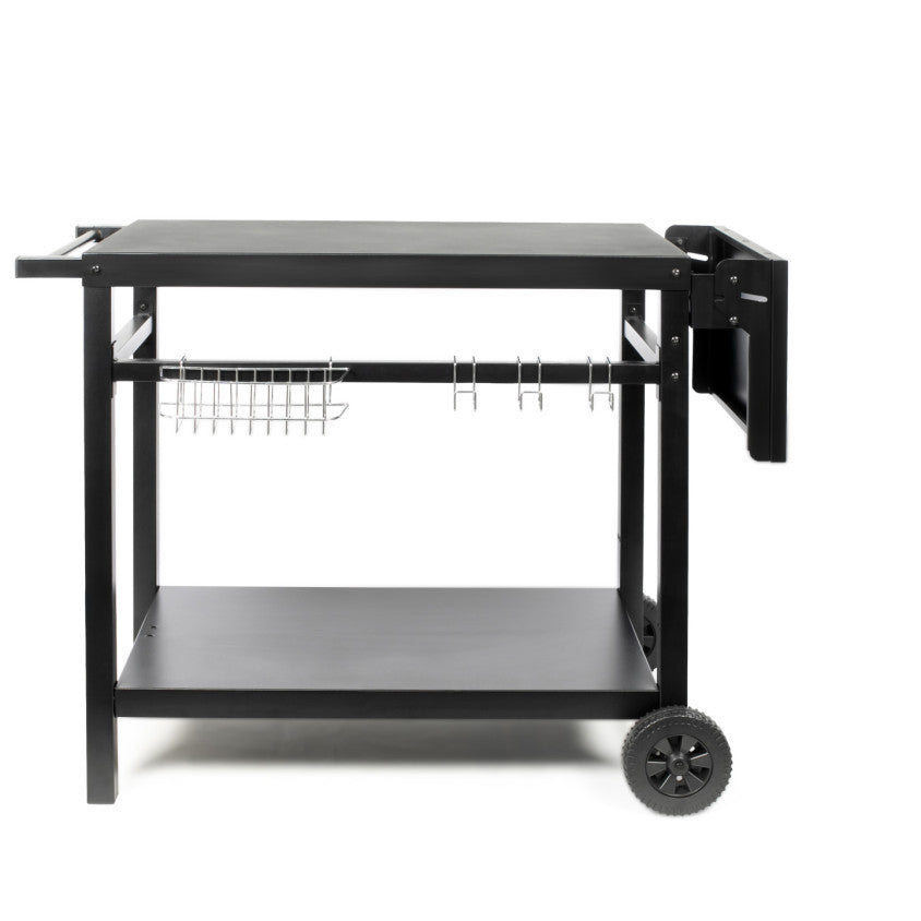 Desserte pour plancha avec tablette rabattable Livoo – noir (réf. GS170N)