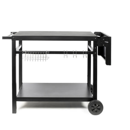 Desserte pour plancha avec tablette rabattable Livoo – noir (réf. GS170N)