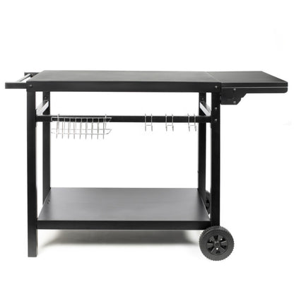 Desserte pour plancha avec tablette rabattable Livoo – noir (réf. GS170N)
