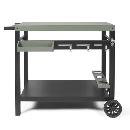 Desserte pour plancha Livoo – kaki et noir (réf. GS167V)