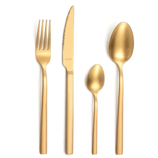 Coffret 16 pièces Escade - Couverts inox 18/10 design contemporain - Coffret cadeau Amefa