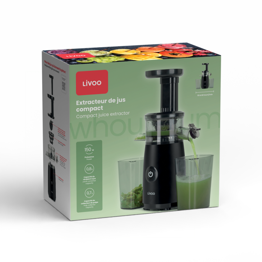 Extracteur de jus compact Livoo