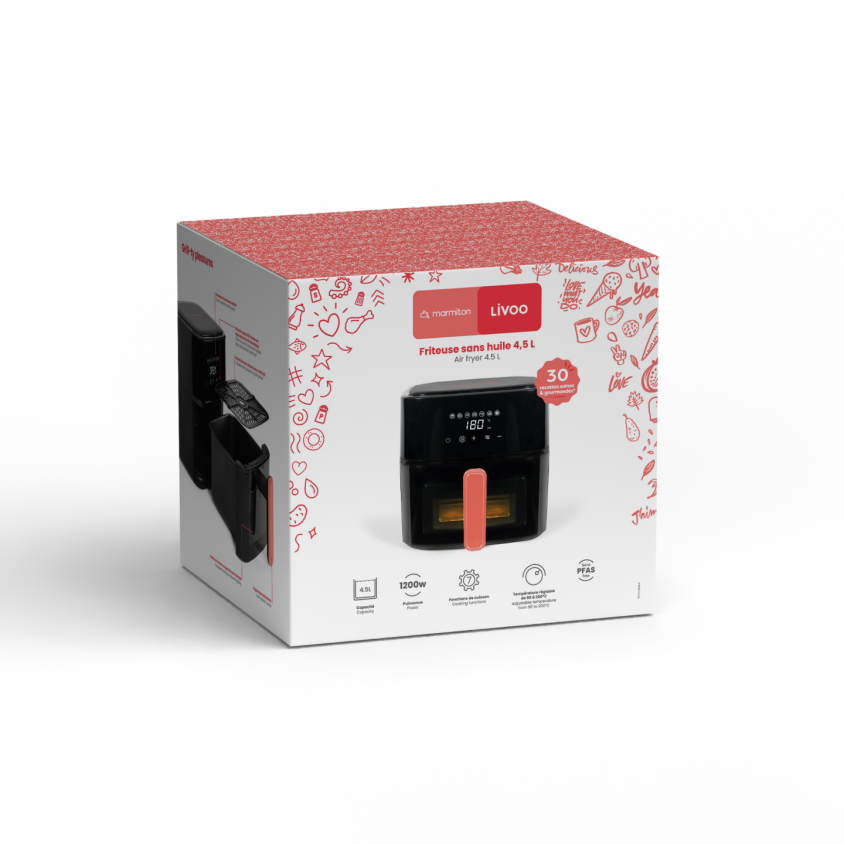 Friteuse sans huile 4,5 L - Livoo x Marmiton