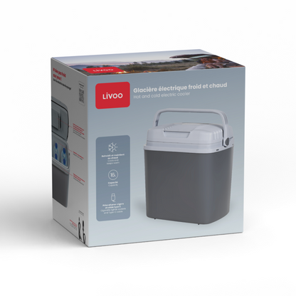 Glacière électrique froid et chaud Livoo – gris