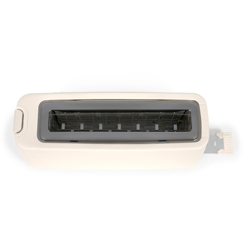 Grille-pain fente longue Livoo – blanc cassé