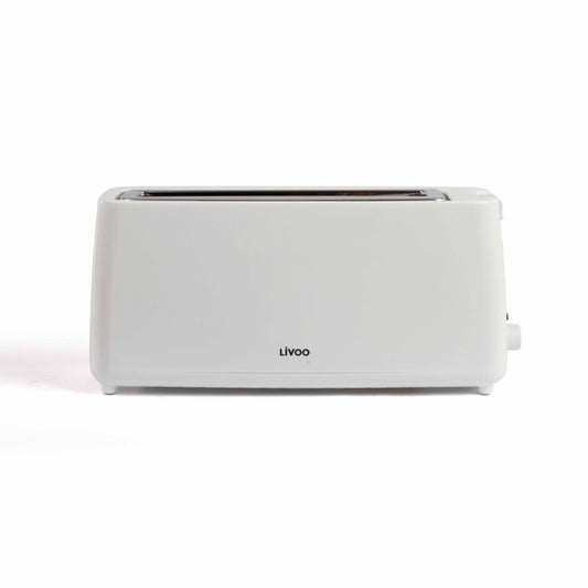 Grille-pain fente longue Livoo – blanc