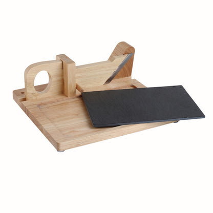 Guillotine à saucisson avec plateau en ardoise Livoo