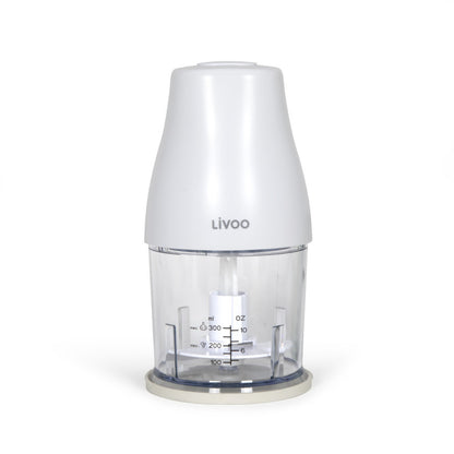 Hachoir 300 ml Livoo – blanc et transparent
