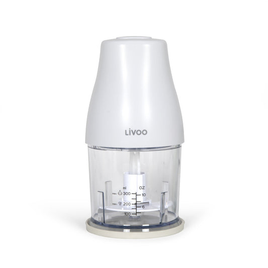 Hachoir 300 ml Livoo – blanc et transparent