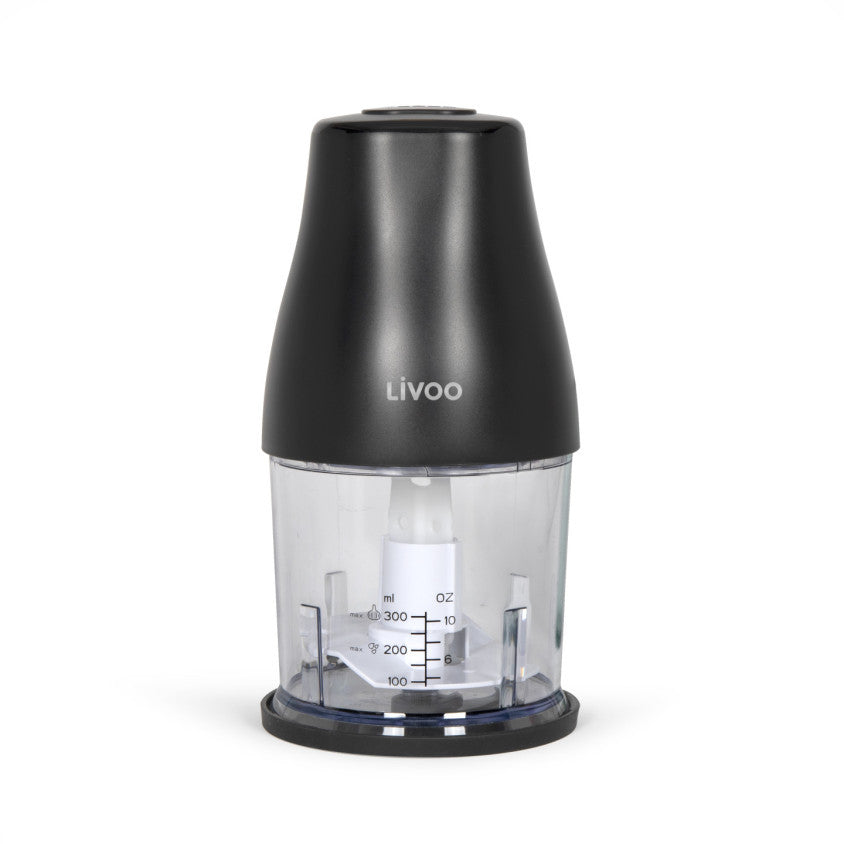 Hachoir 300 ml Livoo – noir et transparent
