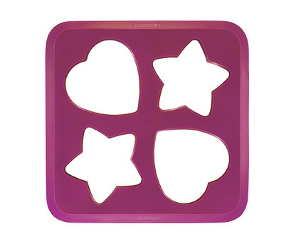 Pochoir crêpes cœur et étoiles - Accessoire Crêpes Créativ’® LAGRANGE AC130009