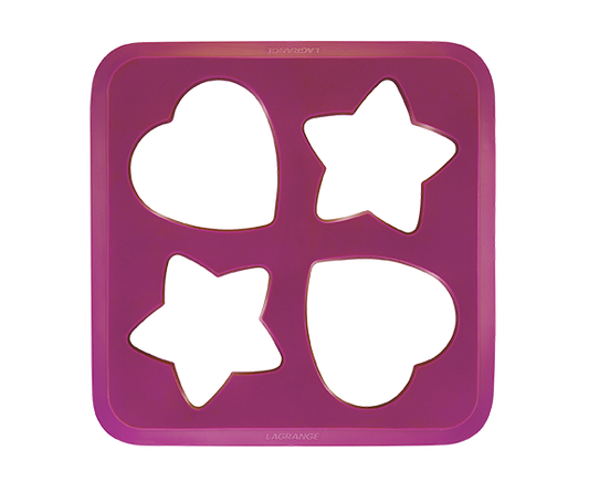Pochoir crêpes cœur et étoiles - Accessoire Crêpes Créativ’® LAGRANGE AC130009