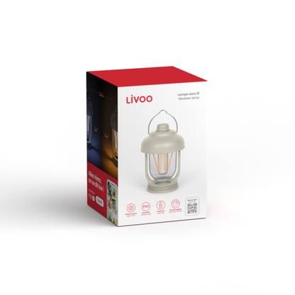 Lampe rechargeable Livoo – crème, 5 W (réf. SEP147C)