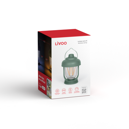 Lampe rechargeable Livoo – vert, 5 W (réf. SEP147V)