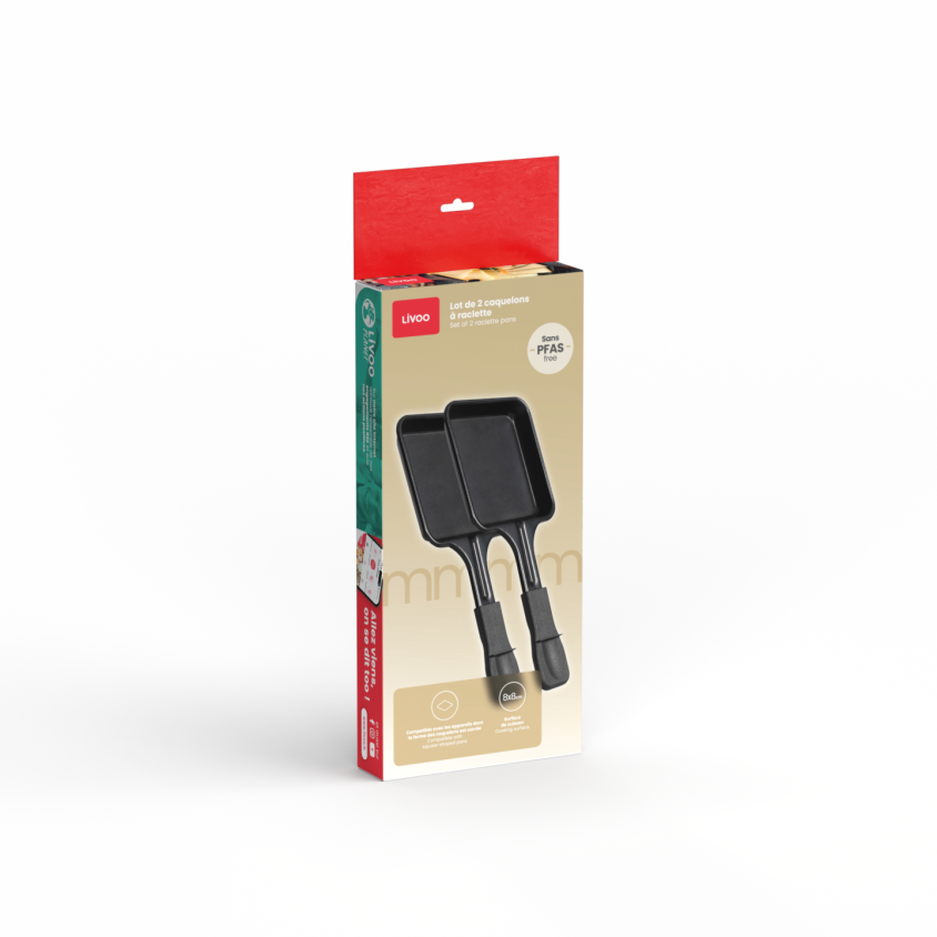 Lot de 2 caquelons à raclette Livoo