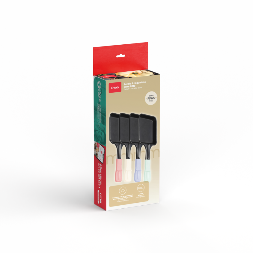 Lot de 4 caquelons à raclette Livoo