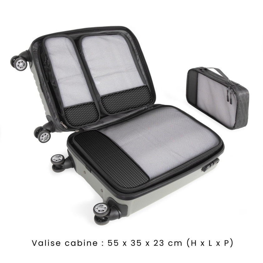 Lot de 4 cubes organisateur de voyage Livoo