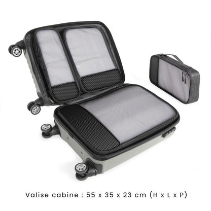 Lot de 4 cubes organisateur de voyage Livoo