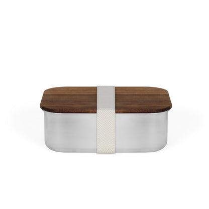 Lunch box hermétique en Acacia Livoo – crème et gris