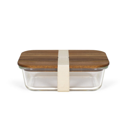 Lunch box hermétique en Acacia Livoo – crème et bois