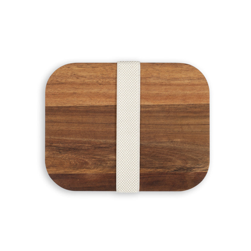 Lunch box hermétique en Acacia Livoo – crème et gris
