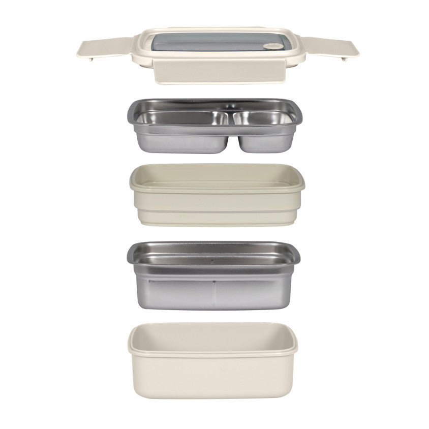 Lunch box isotherme Livoo – beige et crème
