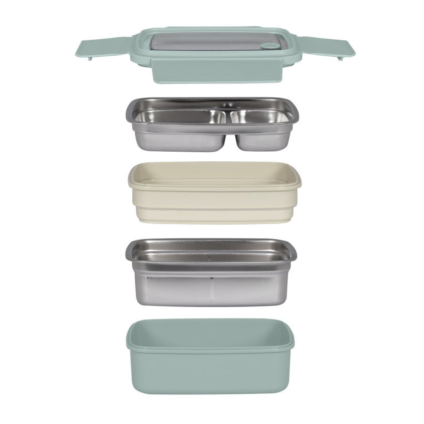 Lunch box isotherme Livoo – vert et crème