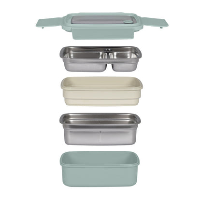 Lunch box isotherme Livoo – vert et crème