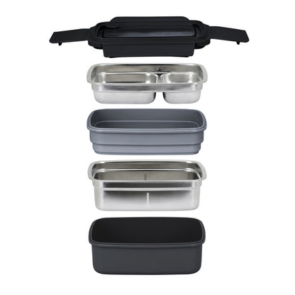 Lunch box isotherme Livoo – noir et gris