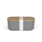 Lunch box recyclé Livoo – gris et crème