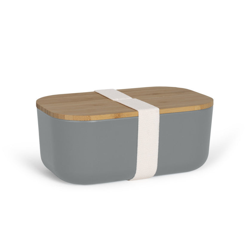 Lunch box recyclé Livoo – gris et crème