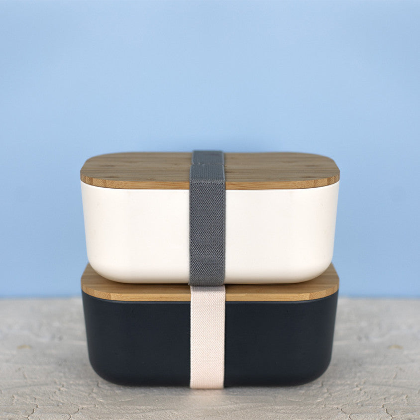 Lunch box recyclé Livoo – crème et gris