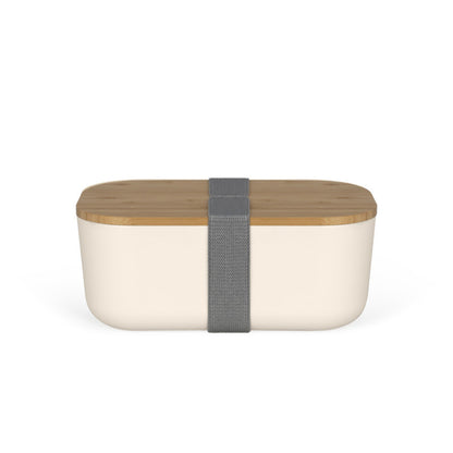 Lunch box recyclé Livoo – crème et gris