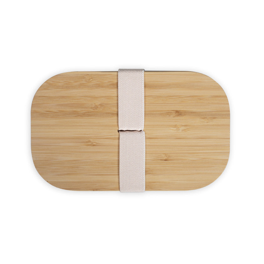Lunch box recyclé Livoo – gris et crème