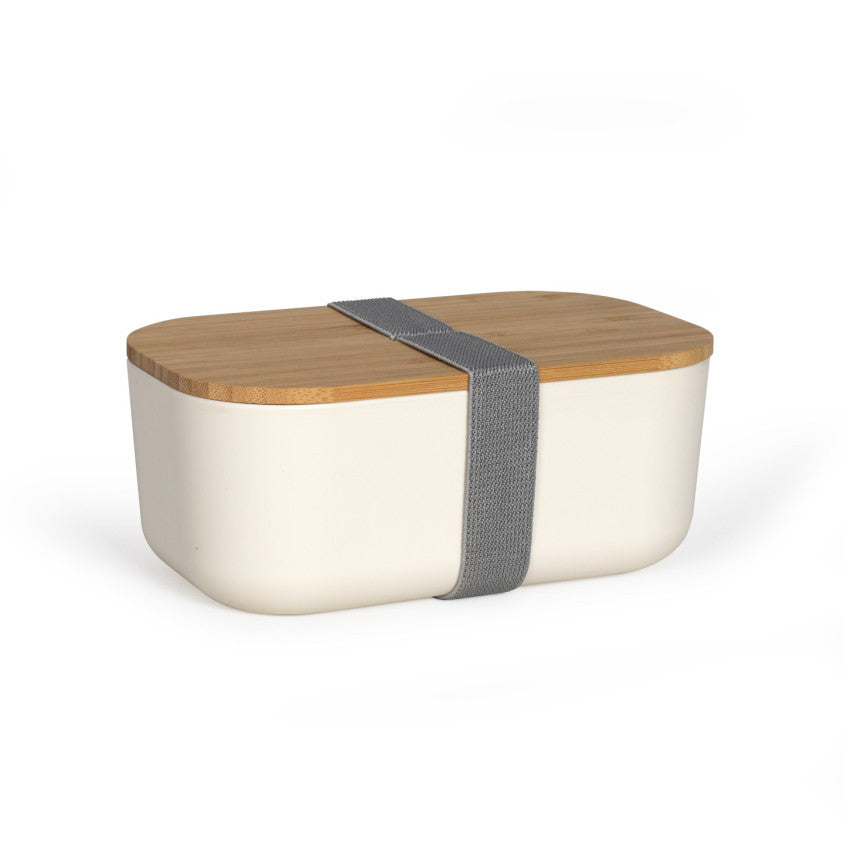 Lunch box recyclé Livoo – crème et gris