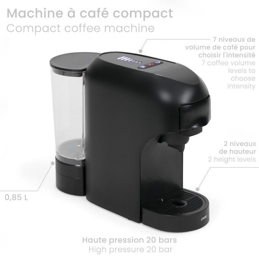 Machine à café multi-capsules 3 en 1 Livoo