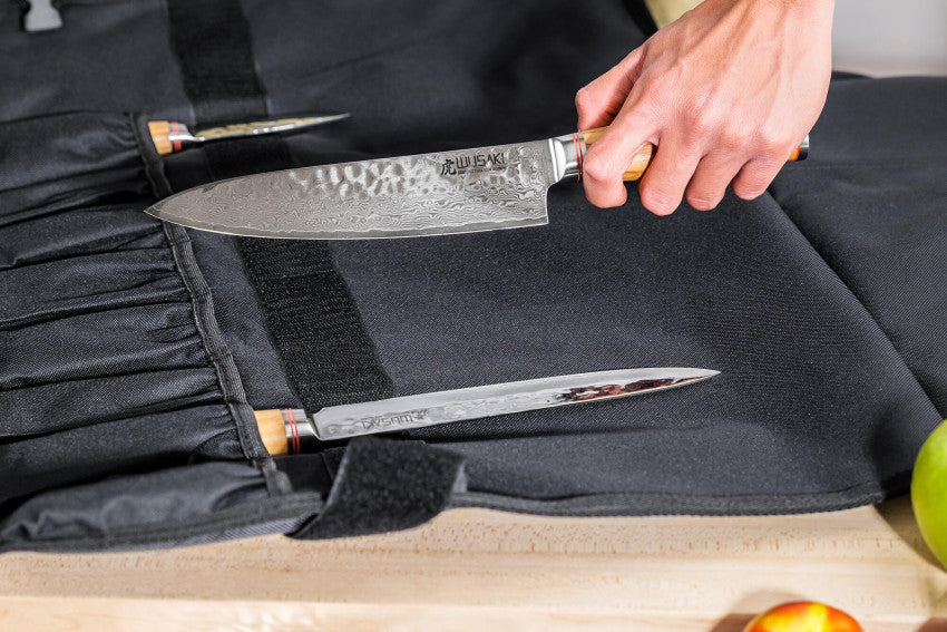 Mallette Wusaki Damas Olive 10CR – 5 couteaux de cuisine