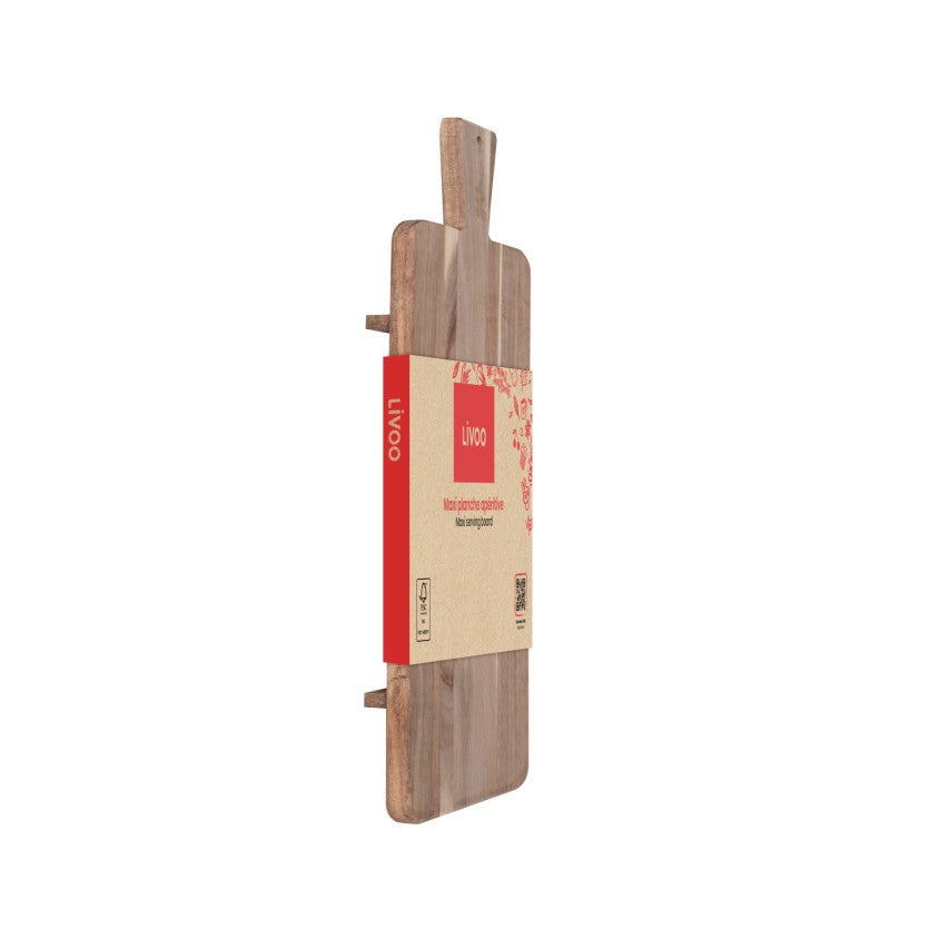Maxi planche apéritive en acacia Livoo