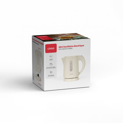 Mini bouilloire 0,8 L Livoo – blanc cassé