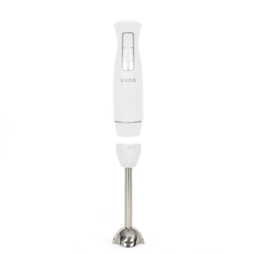 Mixeur plongeant avec bol Livoo – blanc et argent