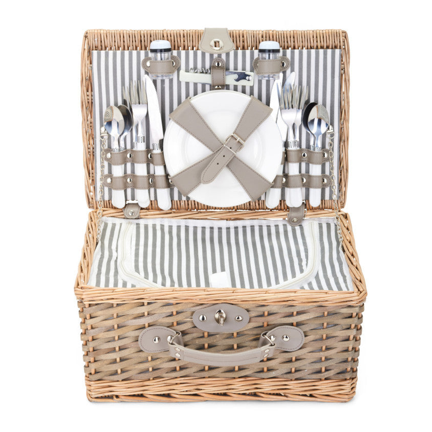 Panier pique-nique 4 personnes Livoo – bois et gris