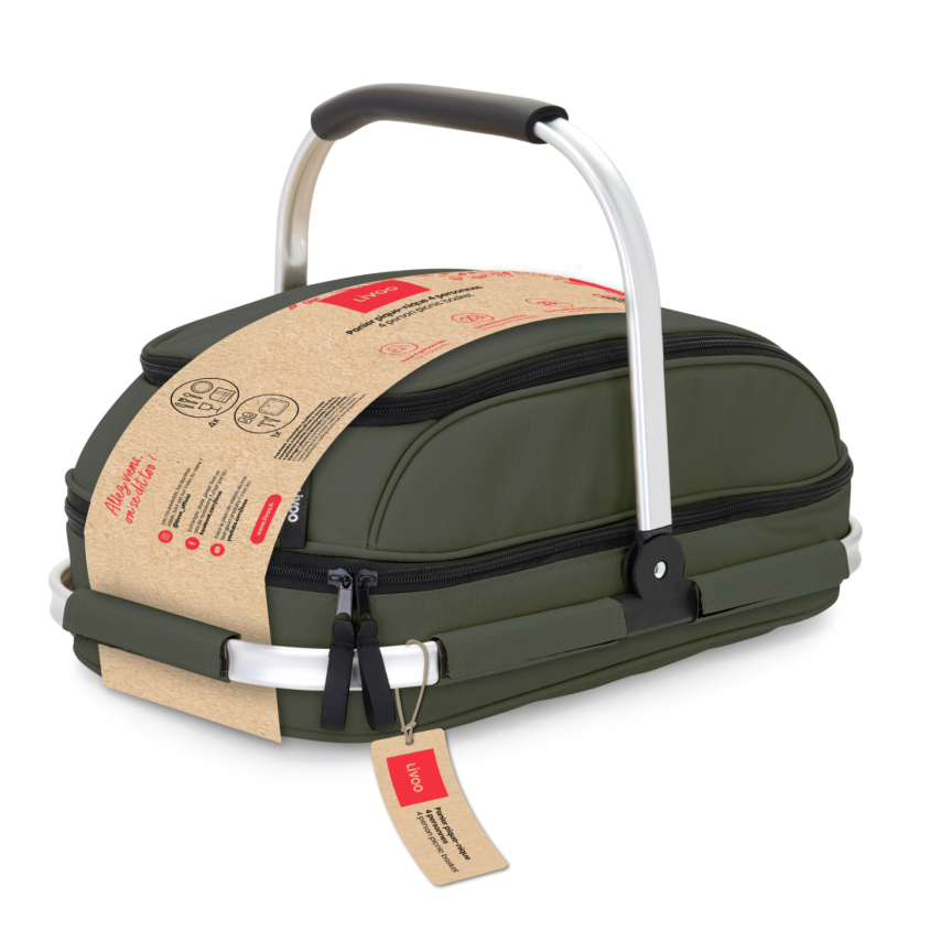 Panier pique-nique 4 personnes Livoo – vert