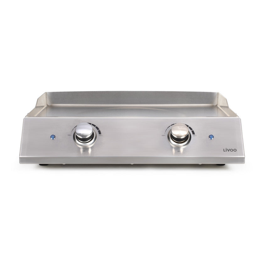 Plancha électrique inox 2 thermostats Livoo