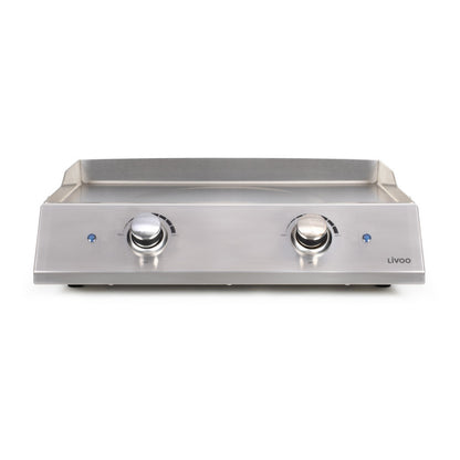 Plancha électrique inox 2 thermostats Livoo