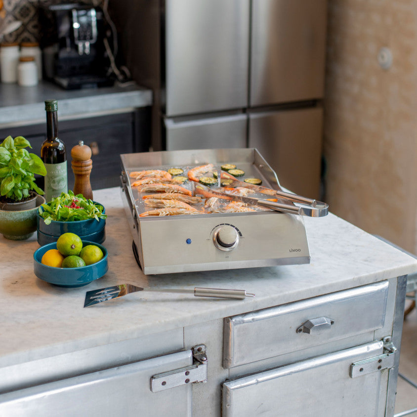 Plancha électrique inox Livoo